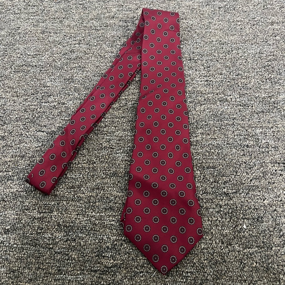 Mario Valentino Red Silk Neck Tie
